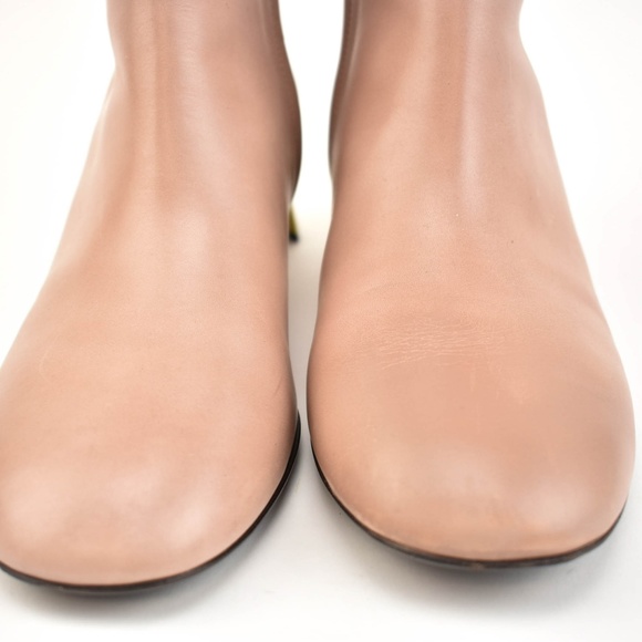 GUCCI Betis Glamour Pink Mauve Leather Boots - Picture 3 of 8